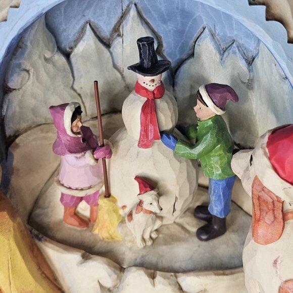 VTG‎ Jim Shore Heartwood Creek "Chilly Dog" Snowman Figurine Winter Decor 2007 - Picture 4 of 13